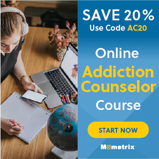 20% off coupon for the Addiction Counselor online course.