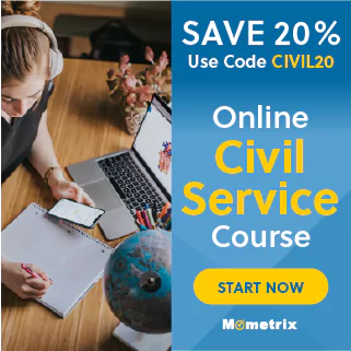 20% off coupon for the Civil Service online course.