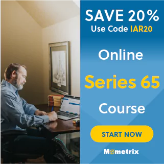 20% off coupon for the Series 65 online course.