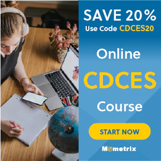 20% off coupon for the CDCES online course.