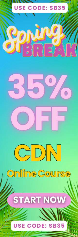 Click here for 20% off of Mometrix CDN online course. Use code: CDN20