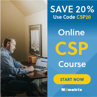 20% off coupon for the CSP online course.