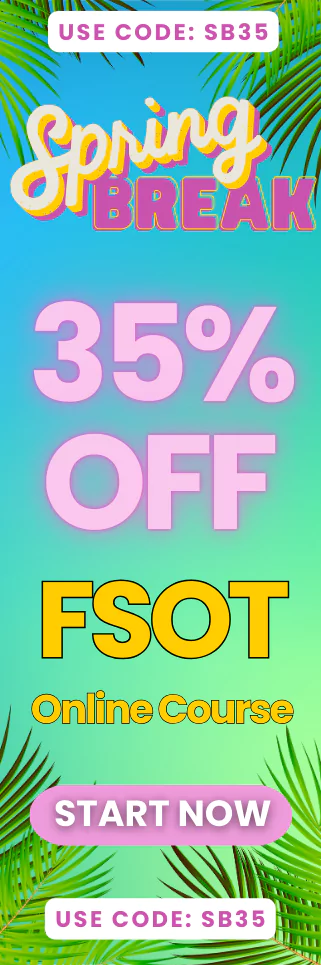 Click here for 20% off of Mometrix FSOT online course. Use code: SFSOT20