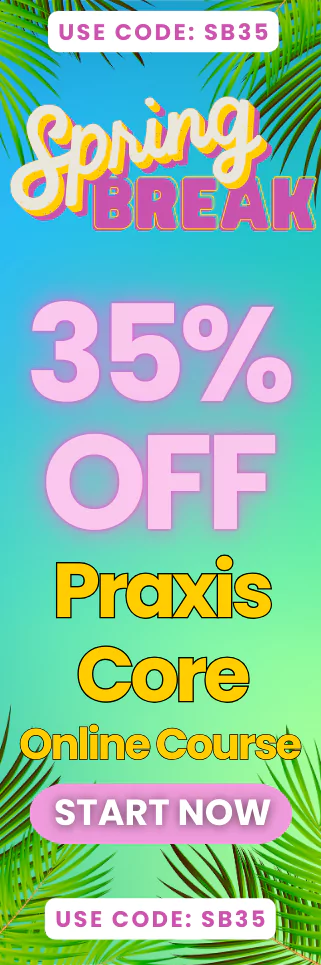 Click here for 20% off of Mometrix Praxis Core online course. Use code: SCASE20