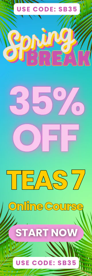 Advertisement for 20% off on the Mometrix University online TEAS course. Use code TEAS20