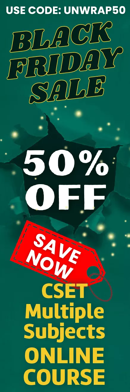 Click here for 20% off of Mometrix CSET Multiple Subjects online course. Use code: SCSET20