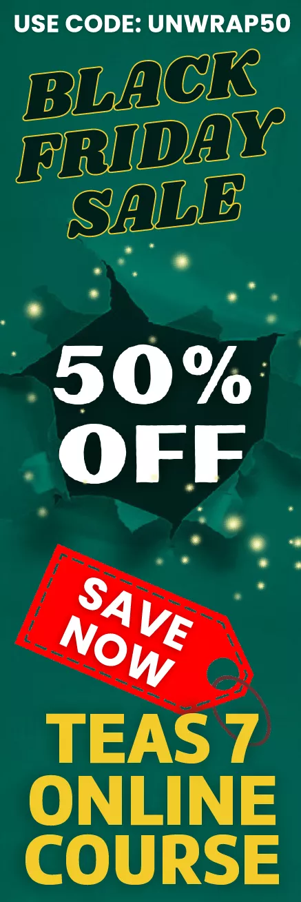 Advertisement for 20% off on the Mometrix University online TEAS course. Use code TEAS20