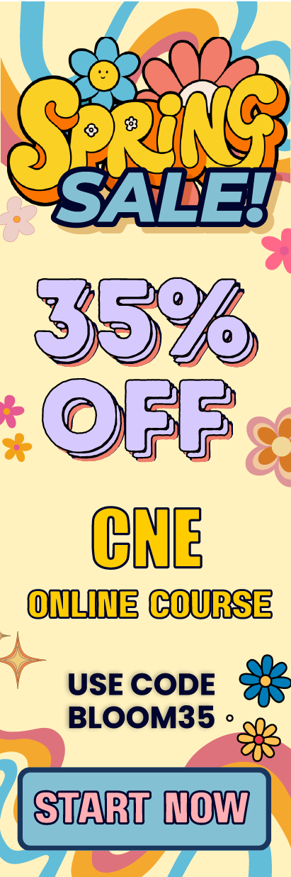 Click here for 35% off of Mometrix CNE online course. Use code: BLOOM35