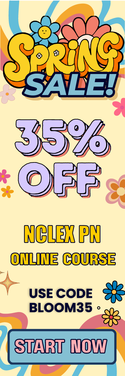 Click here for 35% off of Mometrix NCLEX PN online course. Use code: BLOOM35