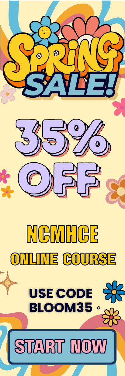 Click here for 35% off of Mometrix NCMHCE online course. Use code: BLOOM35