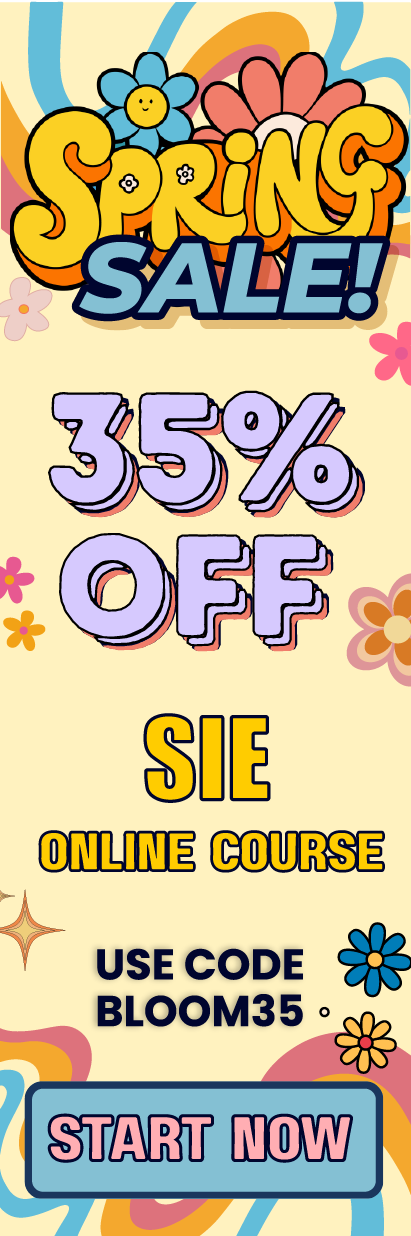 Click here for 35% off of Mometrix SIE online course. Use code: BLOOM35