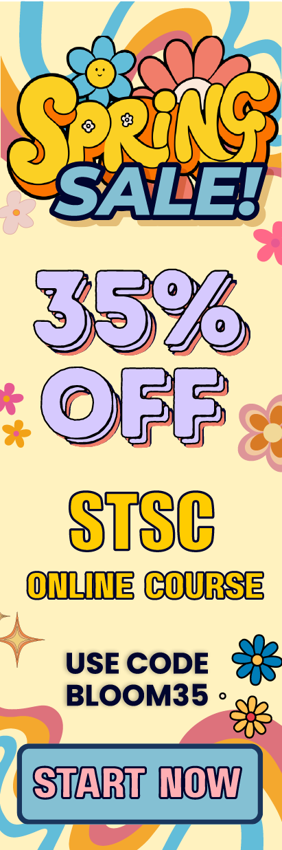 Click here for 35% off of Mometrix STSC online course. Use code: BLOOM35