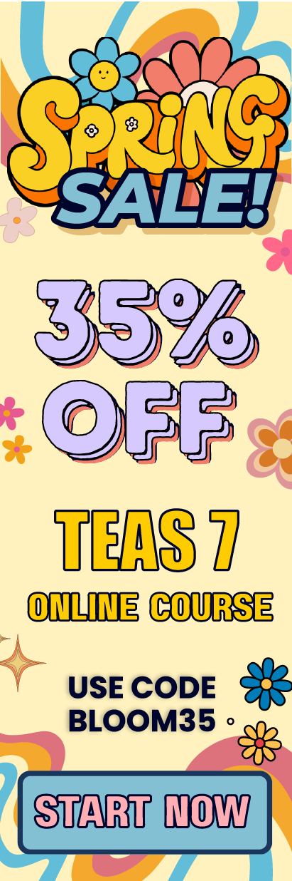 Click here for 35% off of Mometrix TEAS 7 online course. Use code: BLOOM35