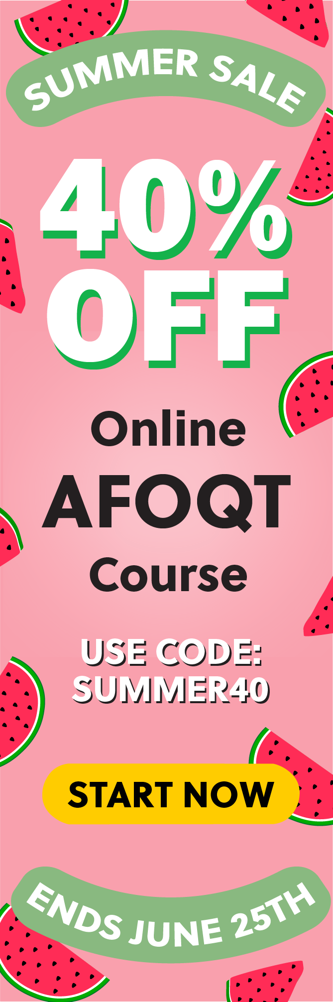 Click here for 40% off of Mometrix AFOQT online course. Use code: SUMMER40