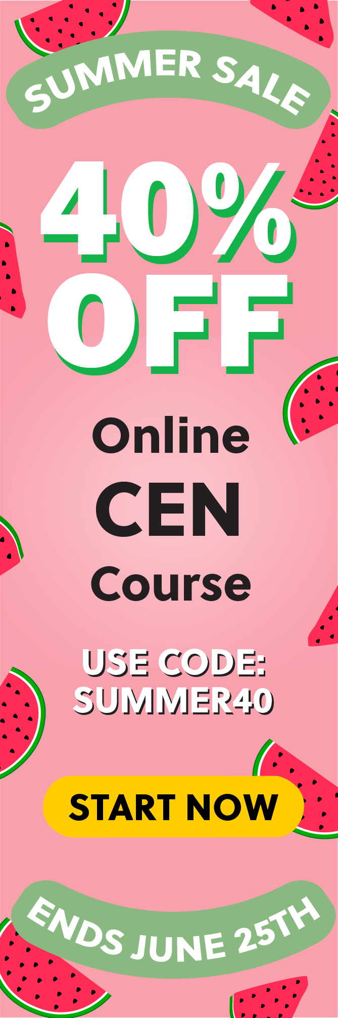 Click here for 40% off of Mometrix CEN online course. Use code: SUMMER40