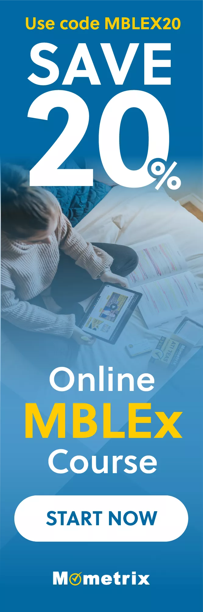 Click here for 20% off of Mometrix MBLEx online course. Use code: MBLEX20.