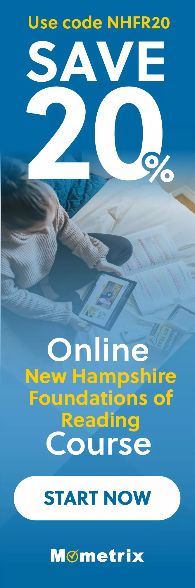 Click here for 20% off of Mometrix New Hampshire Foundations of Reading online course. Use code: NHFR20.