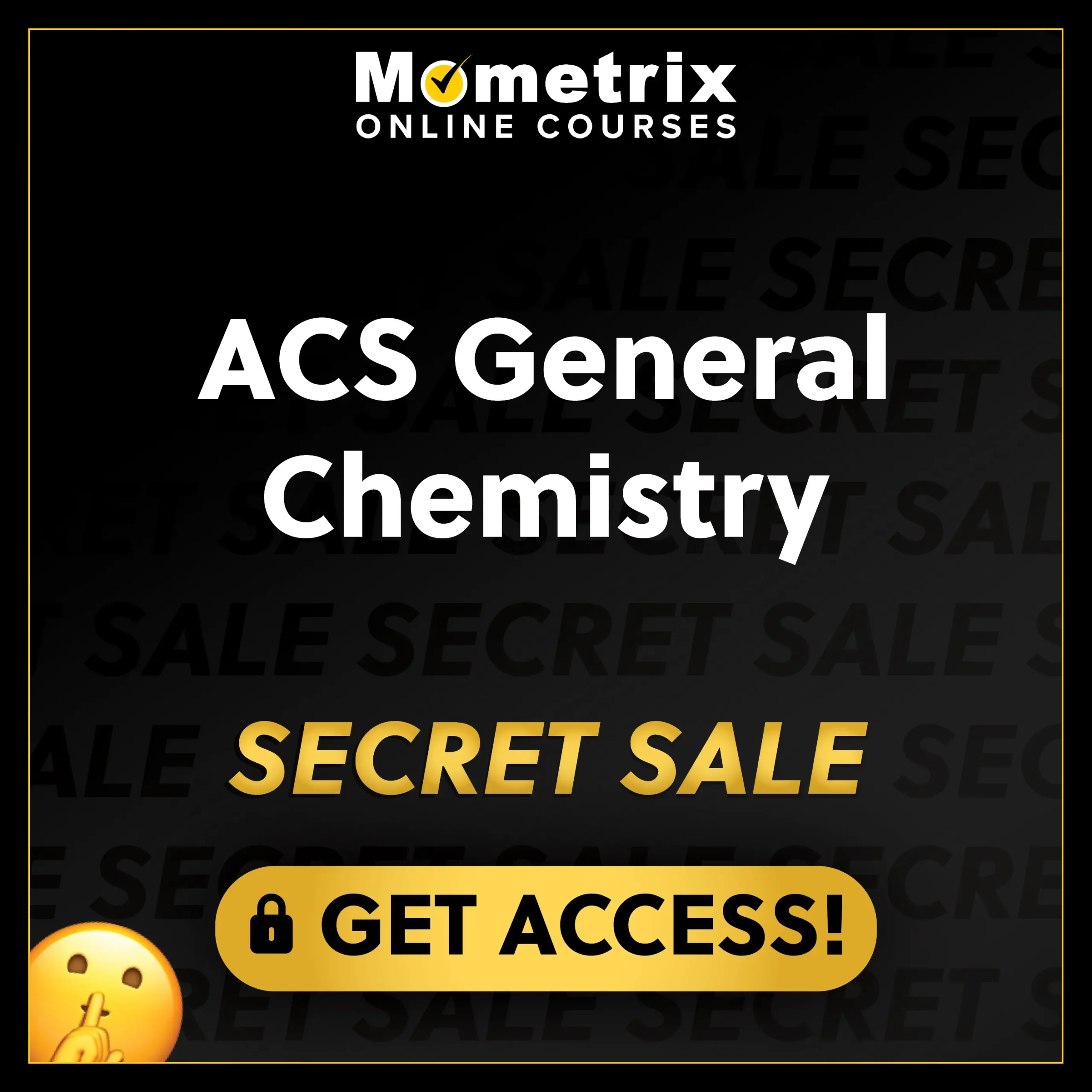 Click here for 30% off the Mometrix ACS General Chemistry online course. Use code: SECRET30