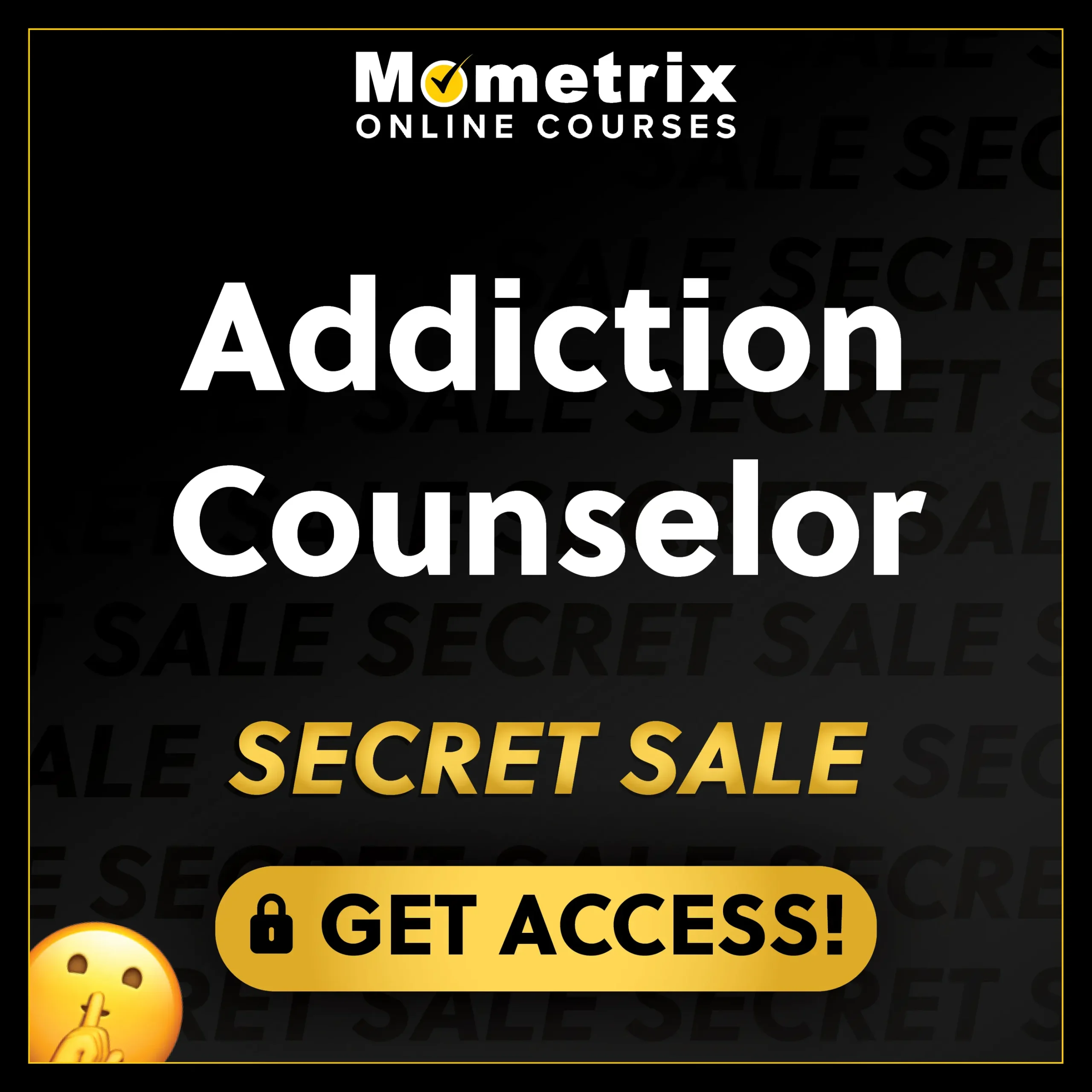 Click here for 30% off the Mometrix Addiction Counselor online course. Use code: SECRET30