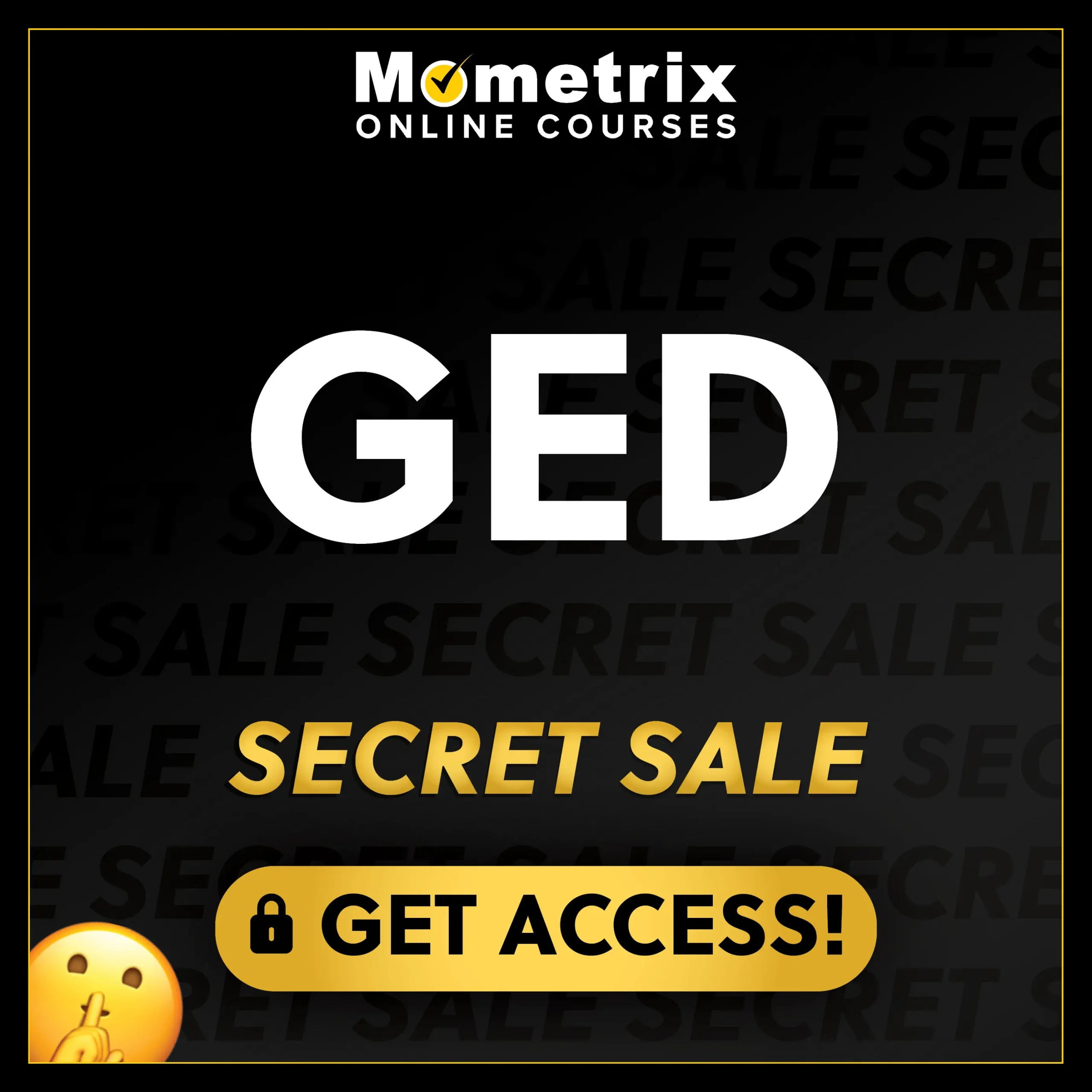 Click here for 30% off the Mometrix GED online course. Use code: SECRET30