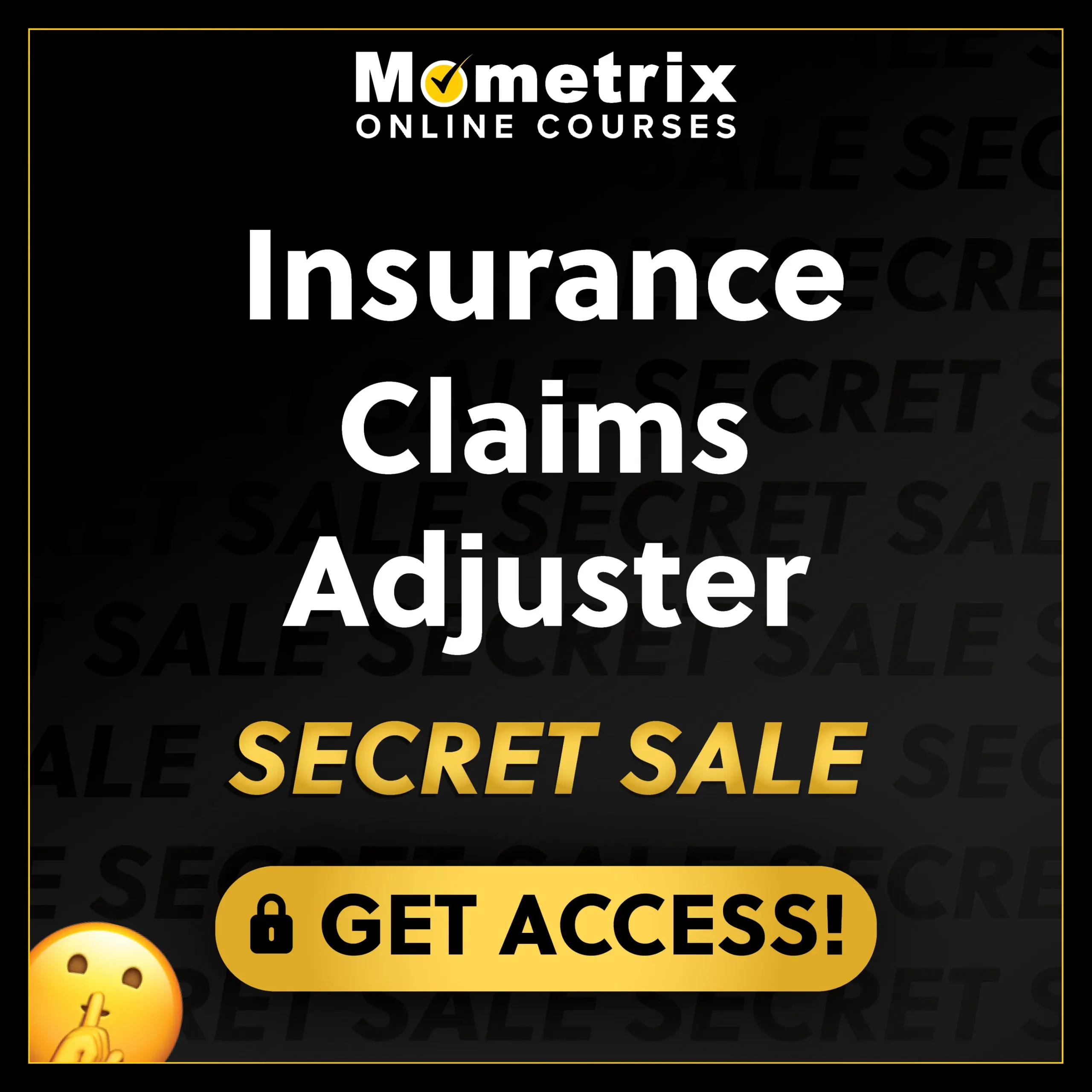 Click here for 30% off the Mometrix Insurance Claims Adjuster online course. Use code: SECRET30