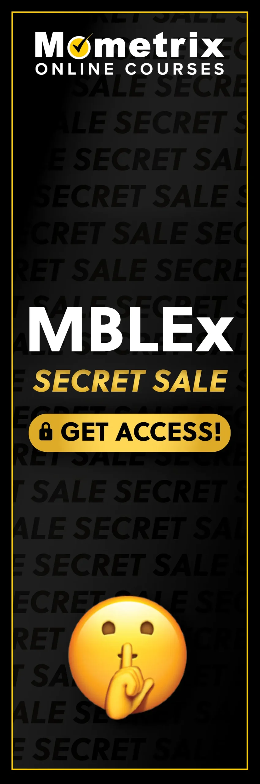 Click here for 30% off the Mometrix MBLEx online course. Use code: SECRET30