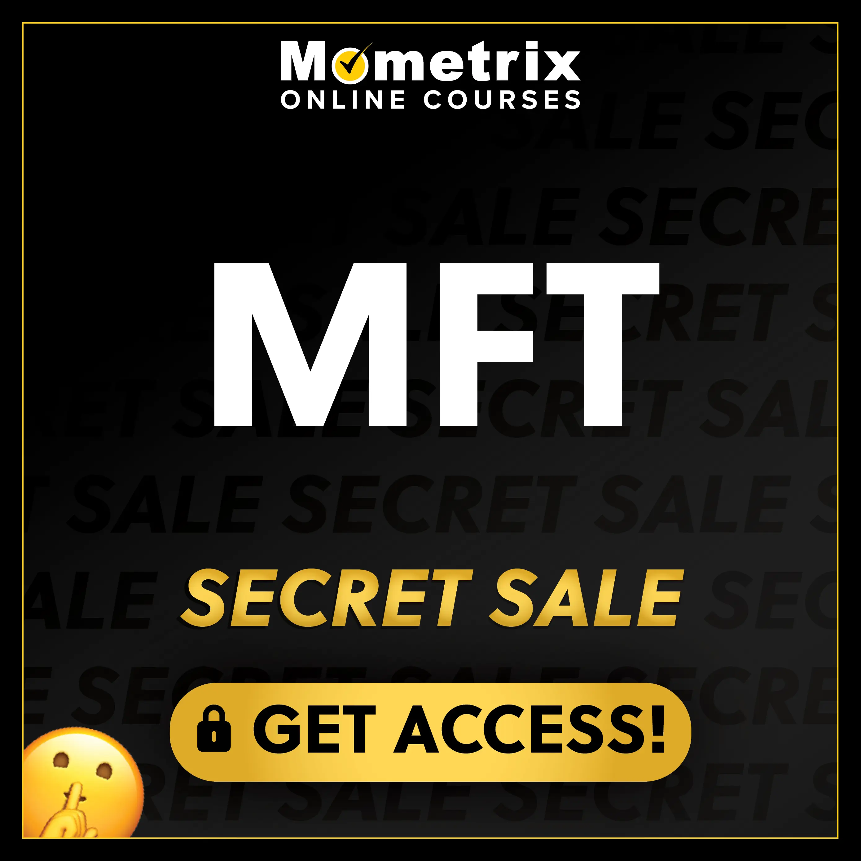 Click here for 30% off the Mometrix MFT online course. Use code: SECRET30