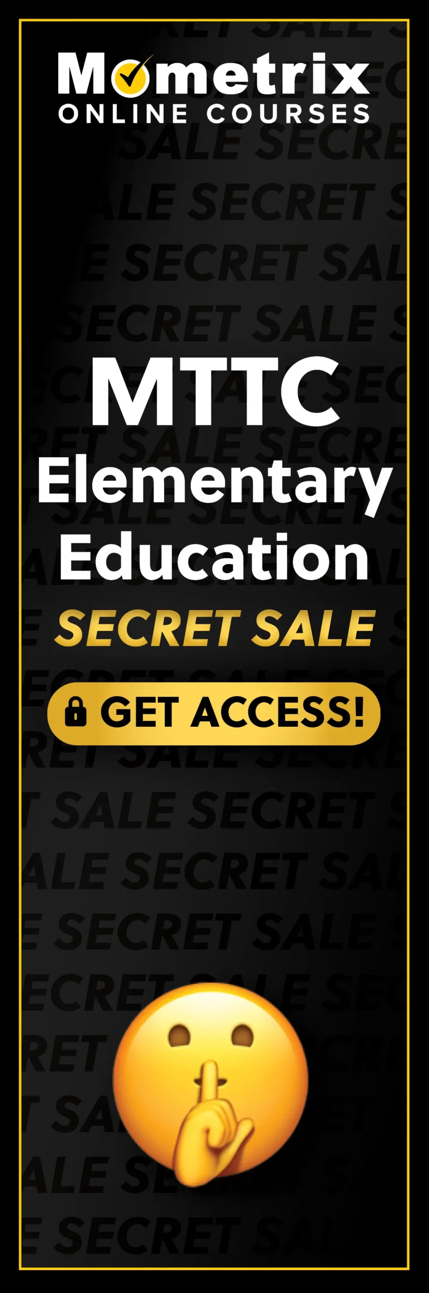 Click here for 30% off the Mometrix MTTC Elementary Education online course. Use code: SECRET30