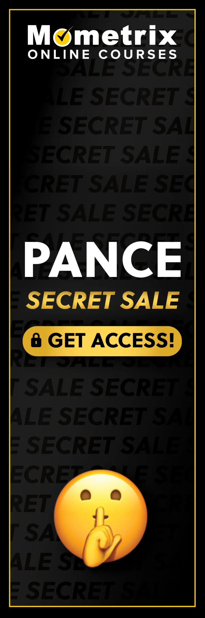 Click here for 30% off the Mometrix PANCE online course. Use code: SECRET30