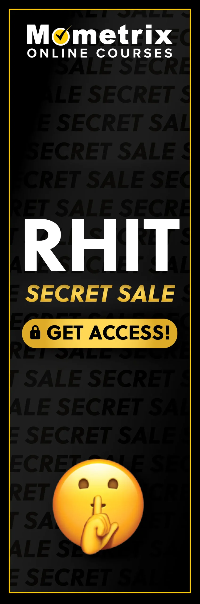 Click here for 30% off the Mometrix RHIT online course. Use code: SECRET30
