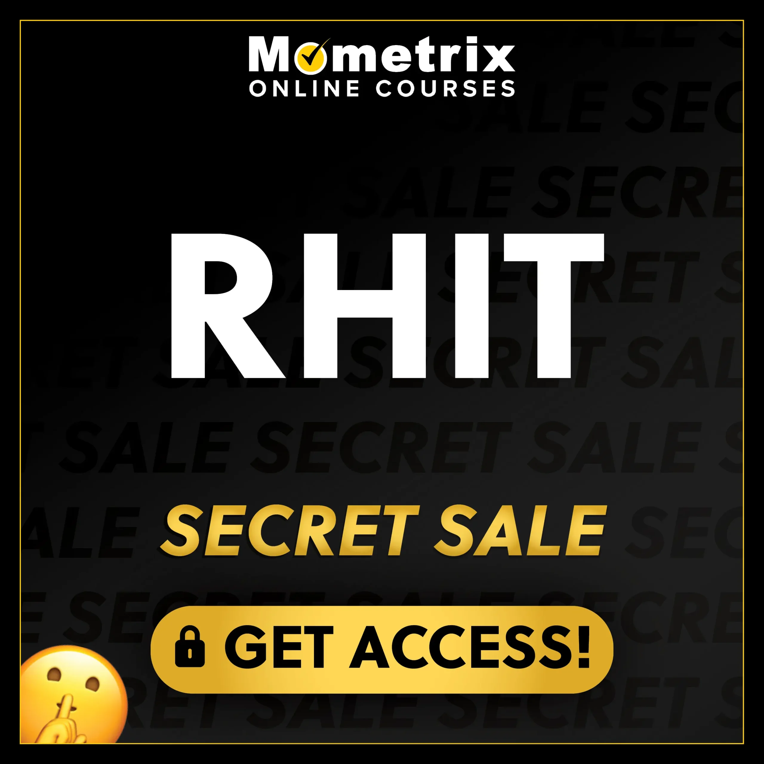 Click here for 30% off the Mometrix RHIT online course. Use code: SECRET30