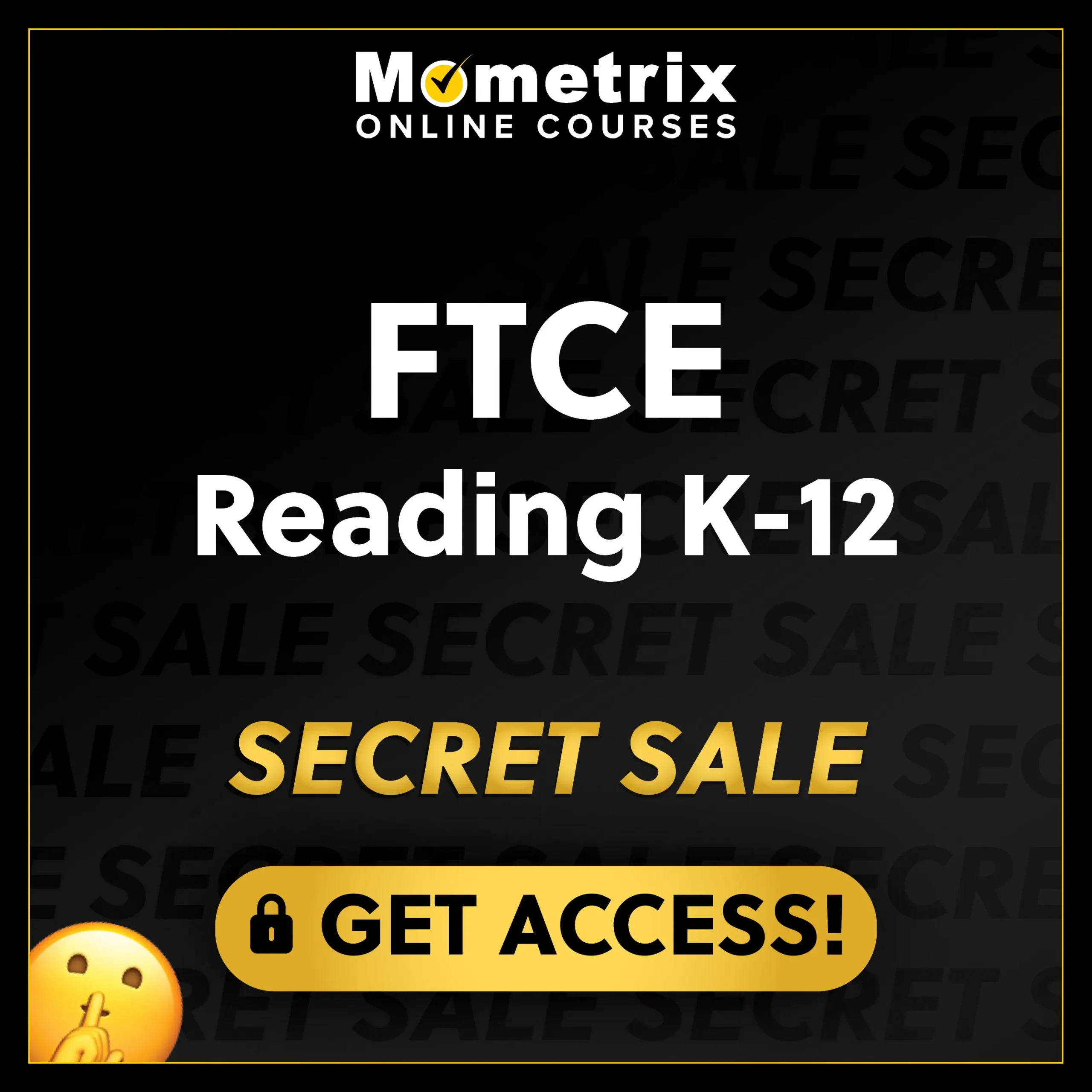 Click here for 30% off the Mometrix FTCE Reading online course. Use code: SECRET30