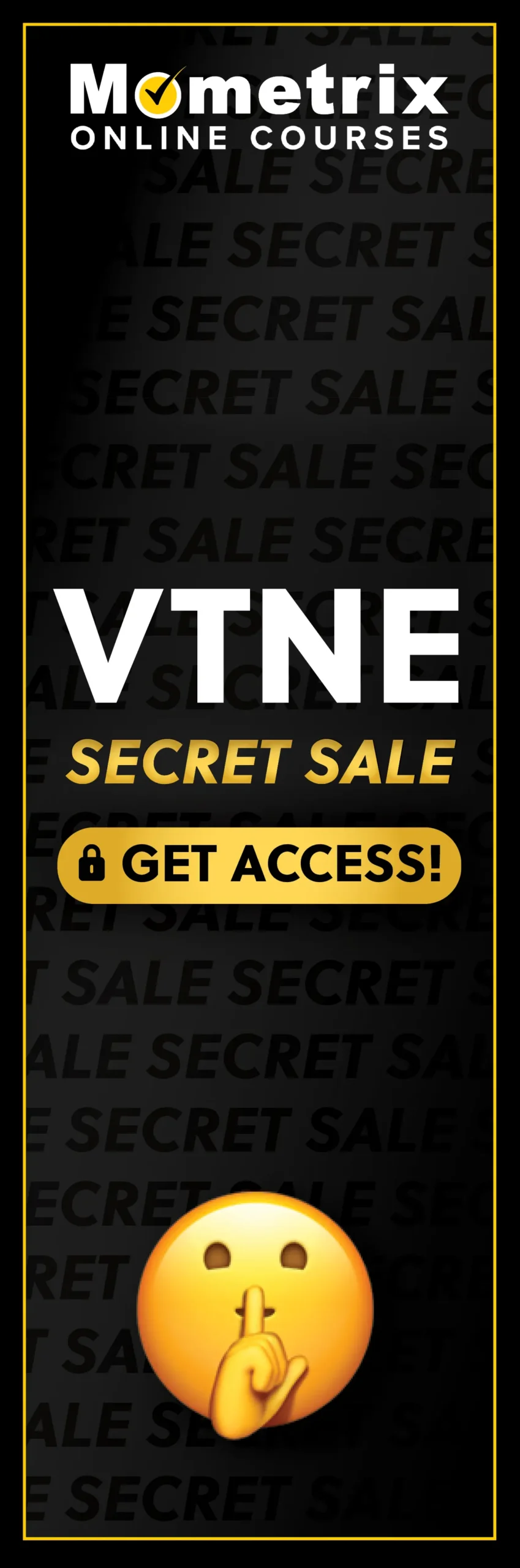 Click here for 30% off the Mometrix VTNE online course. Use code: SECRET30